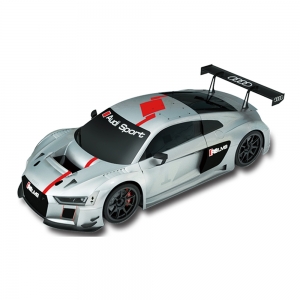 Ersatzkarosserie-fr-AGM-Top-Racer-Slotcar---Audi-Quattro-R8-LMS-in-Silber---Mastab-164