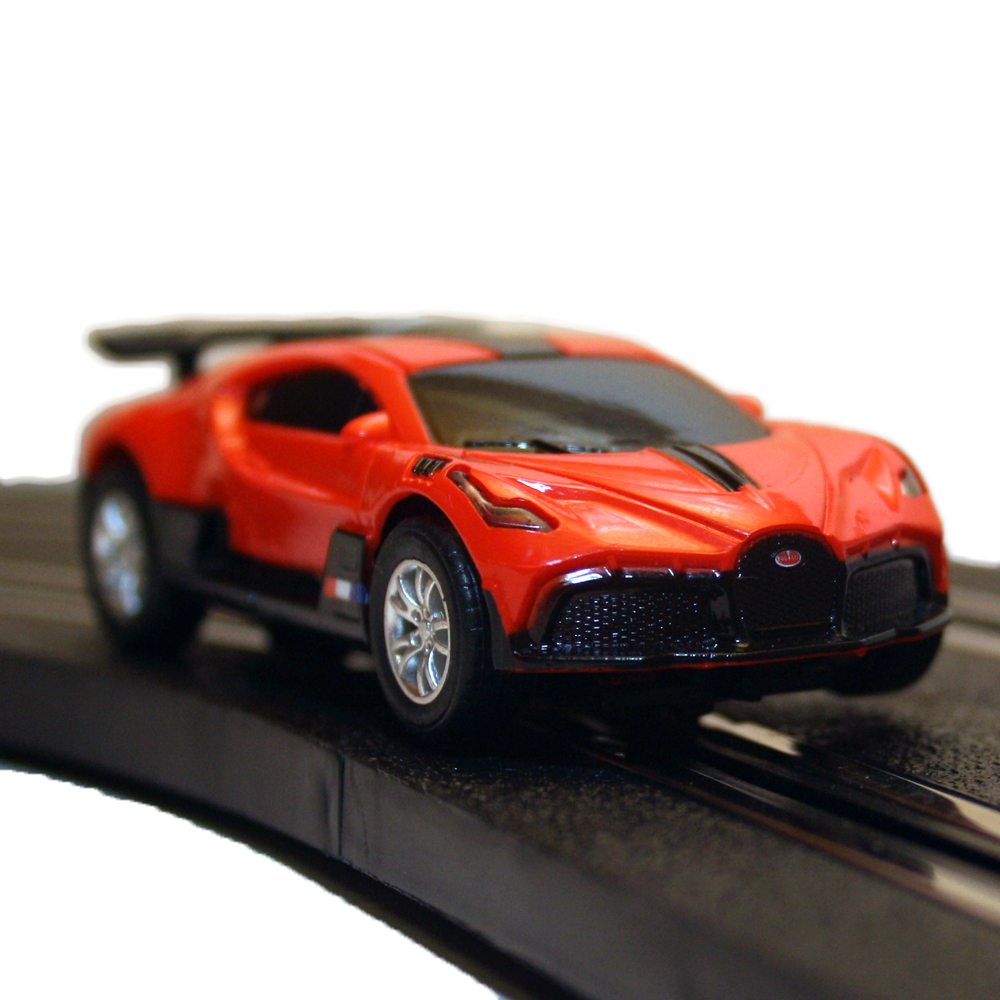AGM MASTECH 1:64 Slot Car Bugatti Divo – Kompatibel Mit MR-Serie, Mit Frontlichtern & Doppelkontaktbürsten