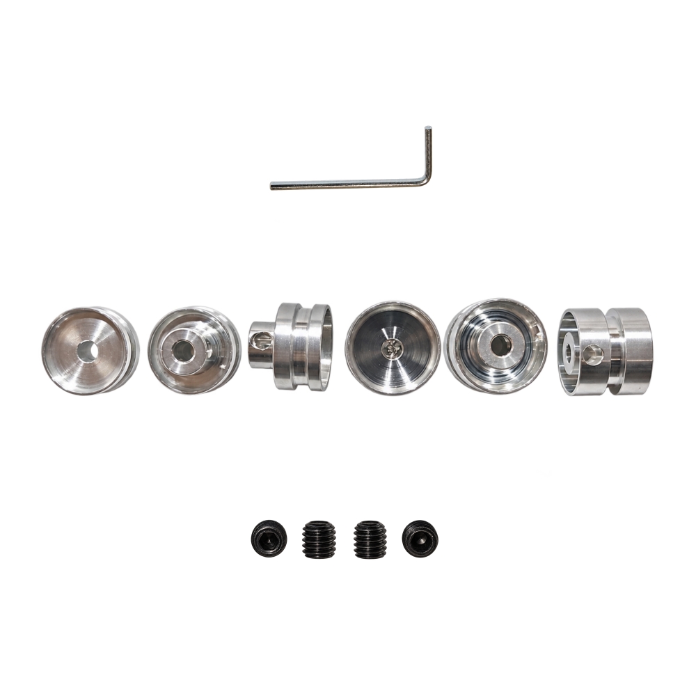 Bild 1 von HR Basic 12 Alufelgen Set für Carrera Universal oder 3mm Achswelle
