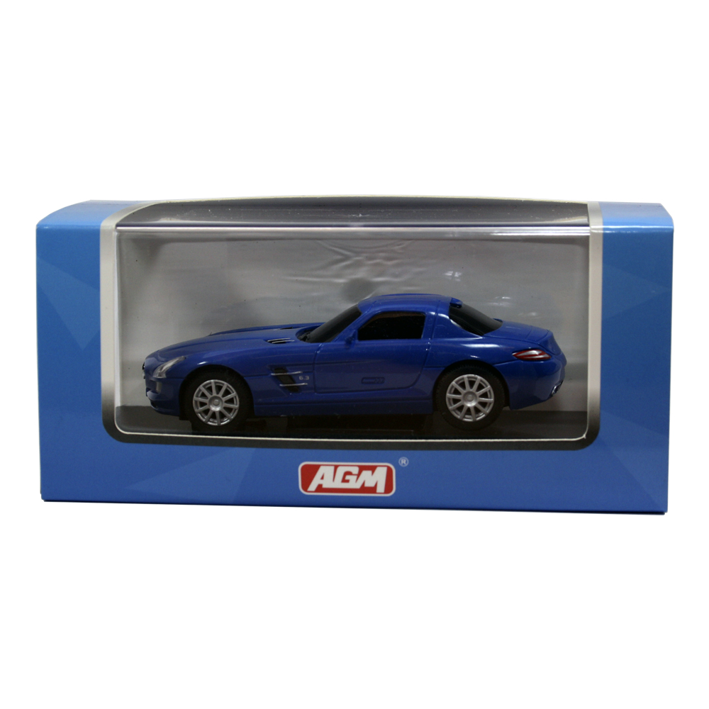 Bild 1 von AGM Top Racer Slotcar - Mercedes Benz AMG SLS in Blau
