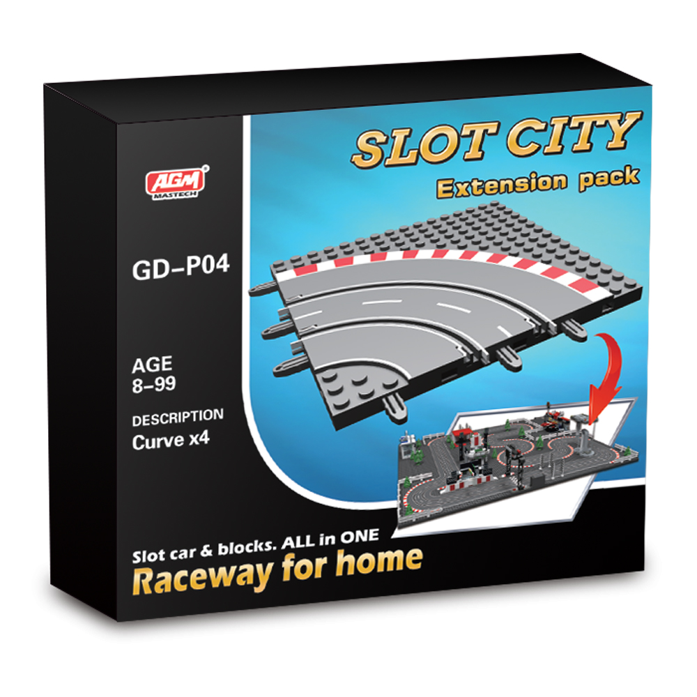 Bild 1 von AGM Mastech Slot City Kurven Erweiterung Set 1:87 mit breiten Stromleiter