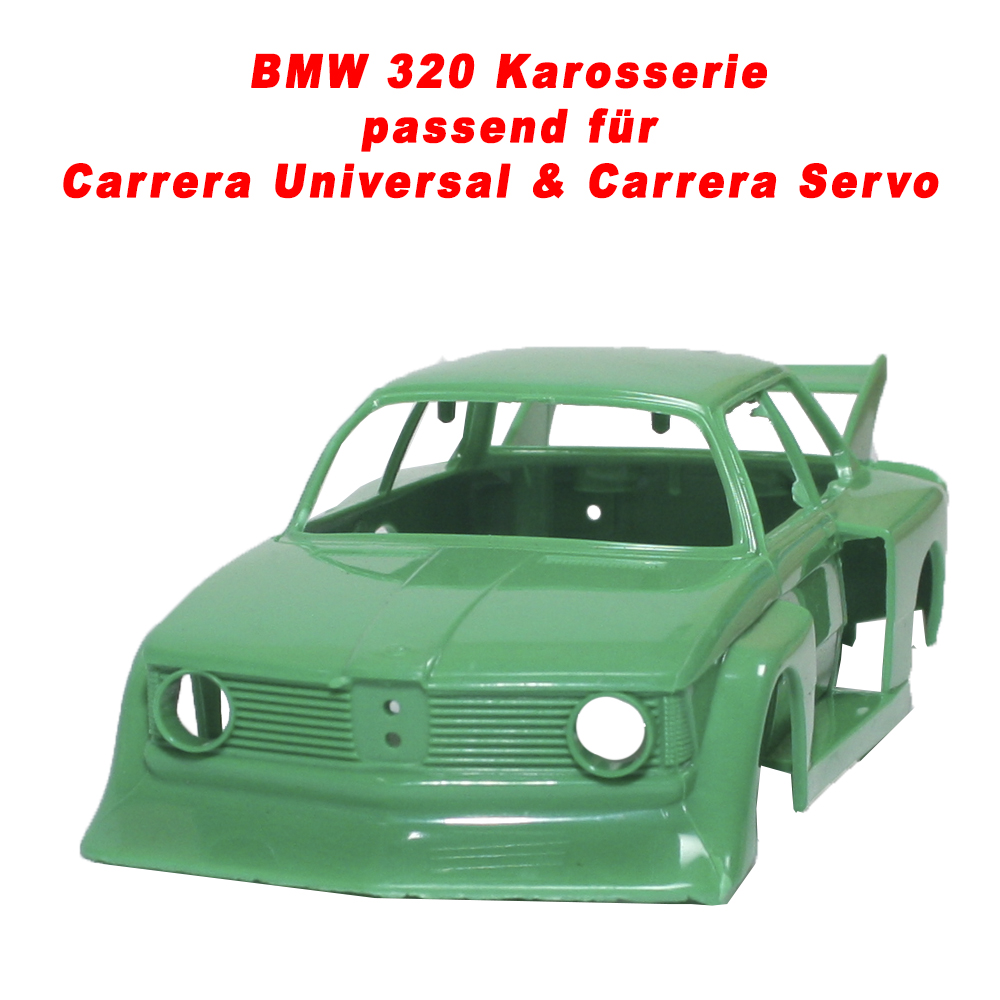 Bild 1 von BMW 320 Karosserie passend für Carrera Servo 132 und Universal - Gras Grün