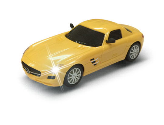 Bild 1 von Ersatzkarosserie für AGM Top Racer Rennbahnen Mercedes Benz AMG SLS Gelb