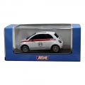 AGM Top Racer Slotcar -  Fiat 500 in Weiss No.21