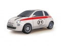 Ersatzkarosserie für AGM Top Racer Rennbahnen Fiat 500 in Weiss No. 21