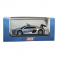 AGM Top Racer Slotcar - Audi Quattro R8 LMS - Police Car Silber/Blau