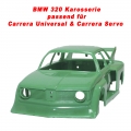 BMW 320 Karosserie passend für Carrera Servo 132 und Universal - Gras Grün